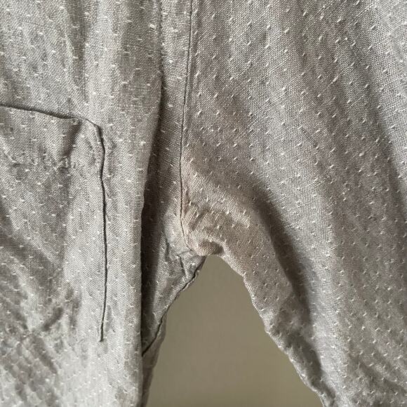 J. Crew Baird McNutt Irish Linen Mens Casual Button-Down Shirt Small - Flawed - Picture 9 of 12